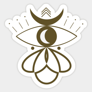 Eye of the Moon Goddess Sticker